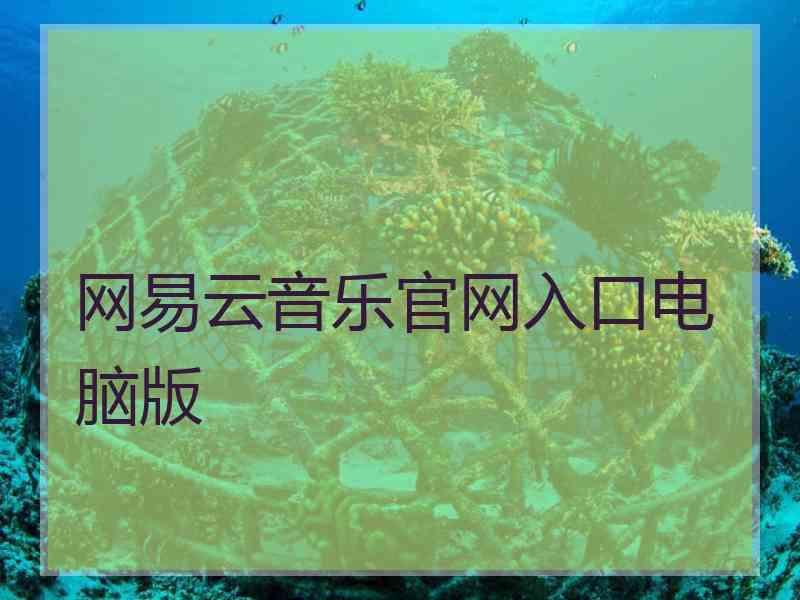 网易云音乐官网入口电脑版